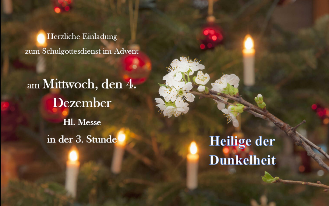 Einladung zum Gottesdienst am 04. Dezember